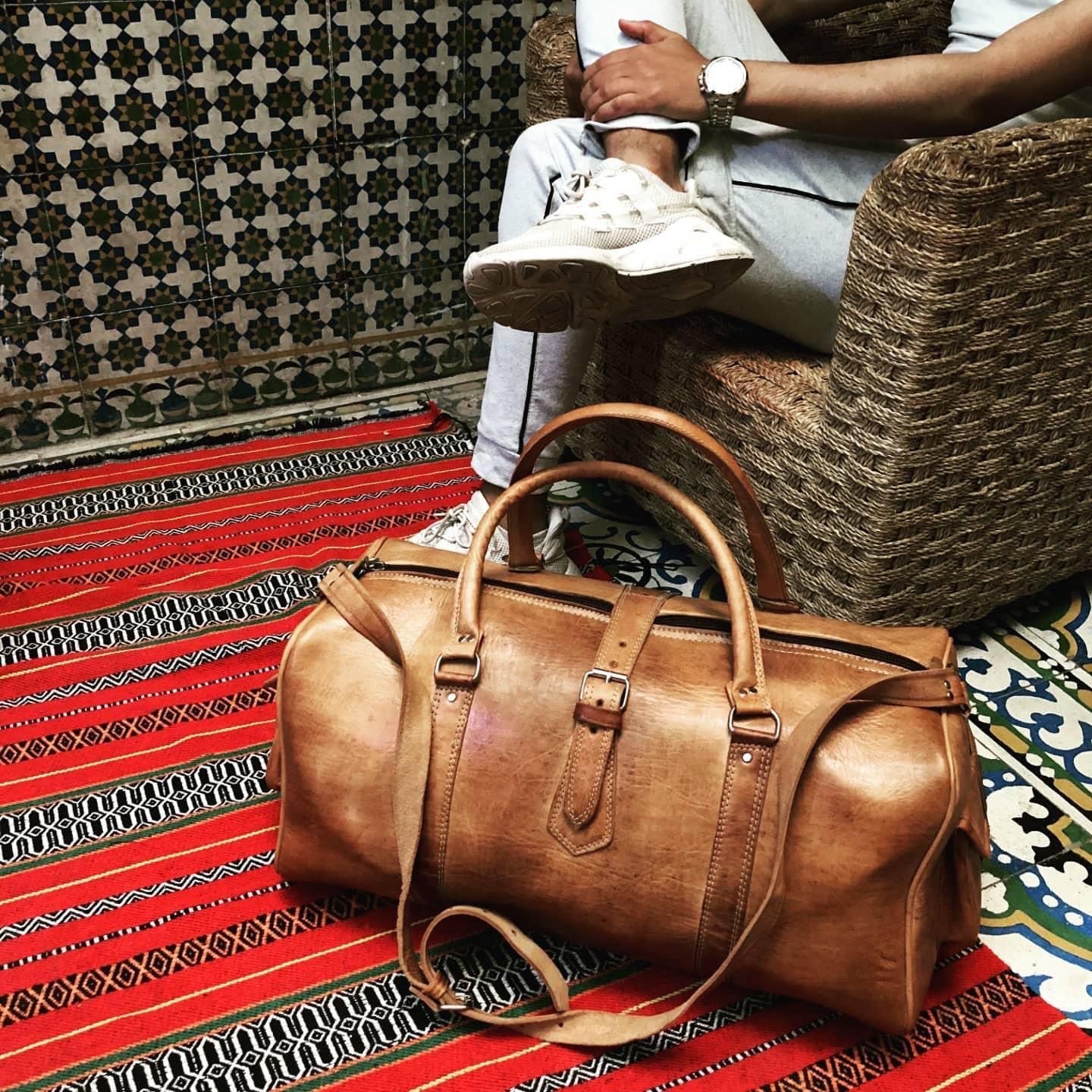 sac voyage en cuir