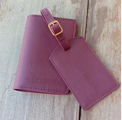Ensemble D'accessoires de Voyage en cuir