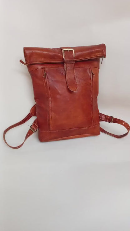 Sac à dos cuir véritable