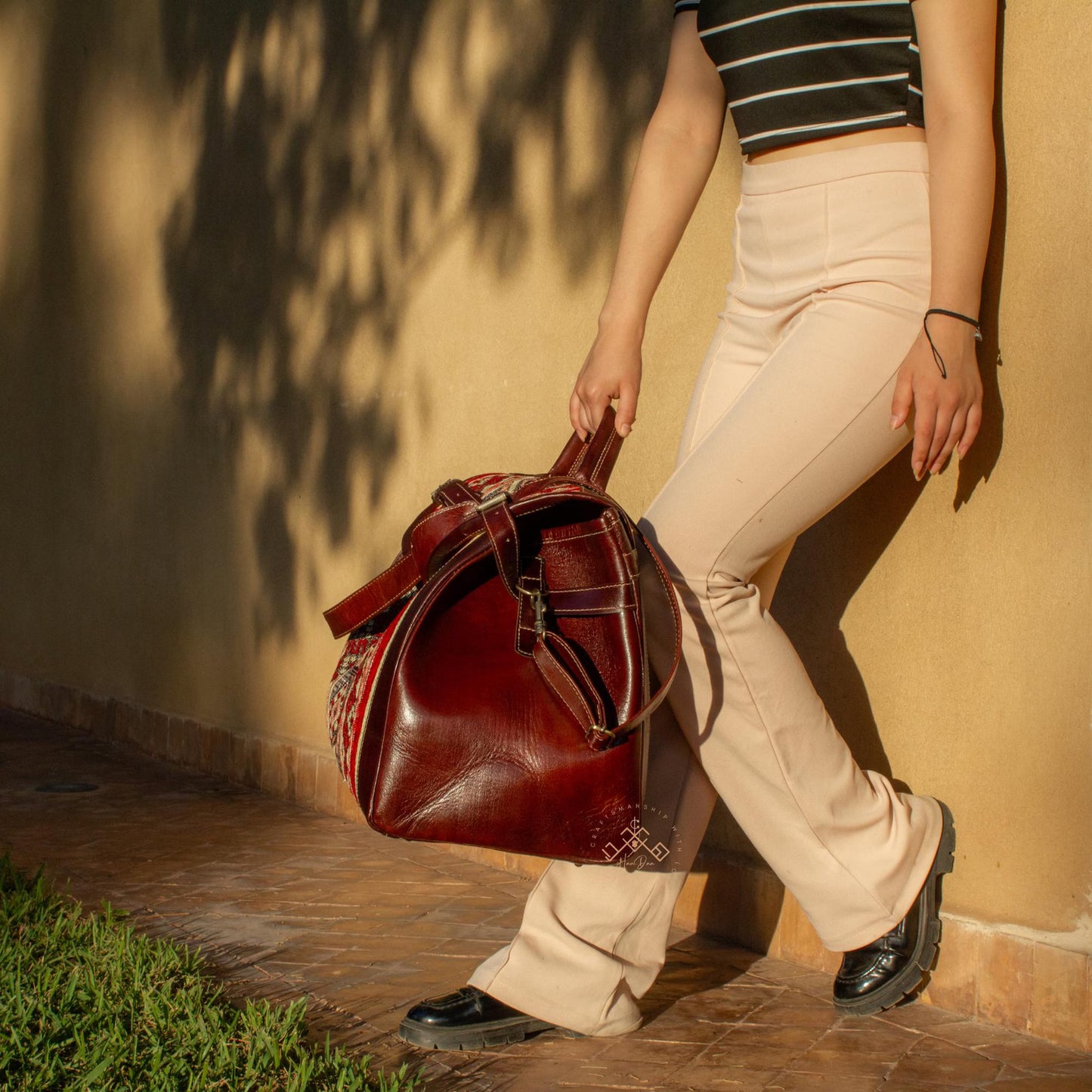 Sac voyage bohème artisanal